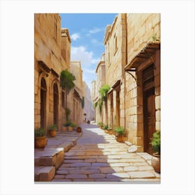 Street Of Jerusalem Canvas Print