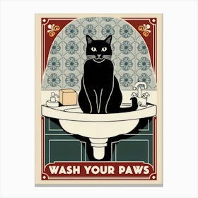 Wash Your Paws 11 Canvas Print