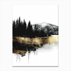 Gold Forest Canvas Print Canvas Print