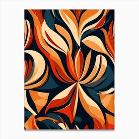 Abstract Floral Pattern 3 Canvas Print