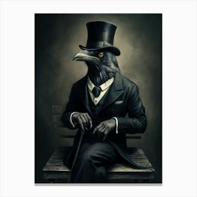 Crow painting 4 Canvas Print