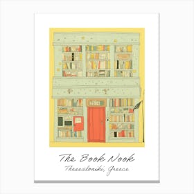 Thessaloniki, Greece The Book Nook Pastel Colours 4 Poster Canvas Print