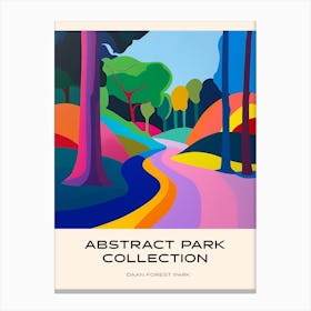 Abstract Park Collection Poster Daan Forest Park Taipei 2 Canvas Print