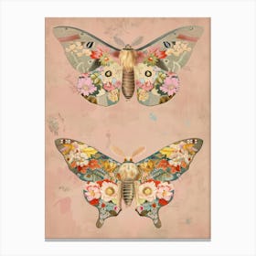 Vintage Butterflies William Morris Style 3 Canvas Print