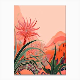 Boho Plant Painting Air Plant 3 Canvas Print