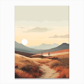 The East Highland Way Scotland 3 Hiking Trail Landscape Canvas Print