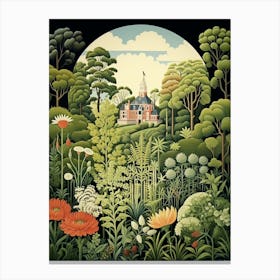 Rosendals Trdgrd Sweden Henri Rousseau Style 1 Canvas Print