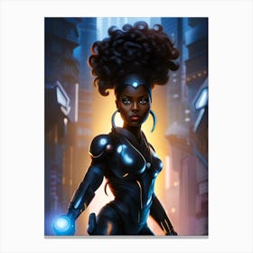 Black Superheroes Canvas Print