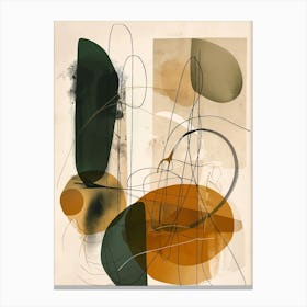 Abstract Beige Canvas Print