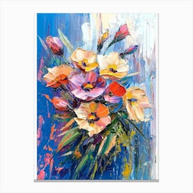 Oil Painting Flowers 1 Canvas Print