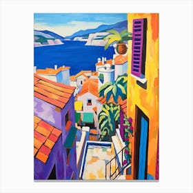 Dubrovnik Croatia 3 Fauvist Painting Canvas Print