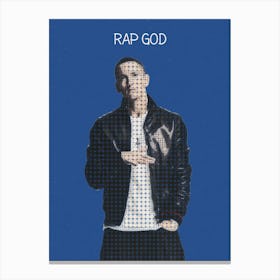 Rap God Eminem Canvas Print