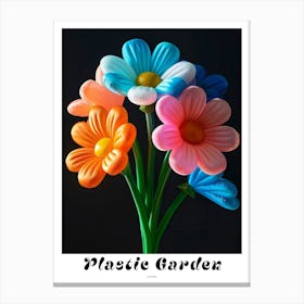 Bright Inflatable Flowers Poster Asters 3 Canvas Print