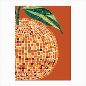 Mosaic Orange 1 Canvas Print