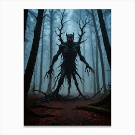 The Darkened Forest’s Hidden Terror Canvas Print