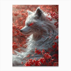 Beautiful Fantasy White Fox 3 Canvas Print