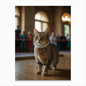 Cat In A Room Canvas Print