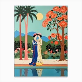 Asian Couple Canvas Print