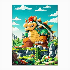 Bowser Mario 1 Canvas Print