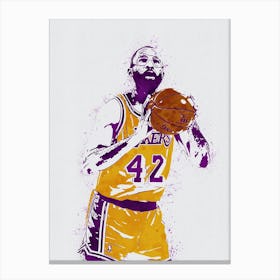 James Worthy La Lakers Canvas Print