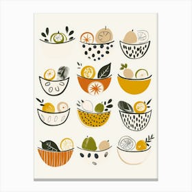 Fruit Bowls Canvas Print