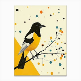 Yellow Magpie 3 Canvas Print