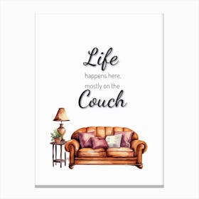 Living room wall art Funny wall art for living room Canvas Print