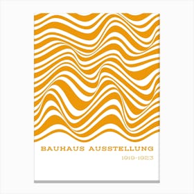 Bauhaus Aussteinung yellow swirl print Toile