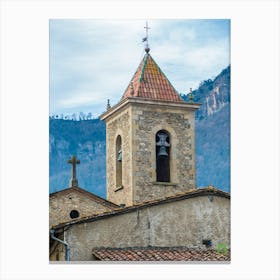 Church Tower In The Mountains 20220102 230ppub Canvas Print