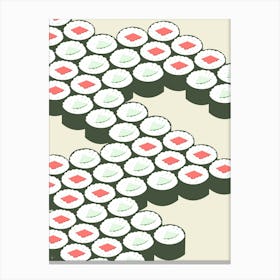 Sushi Rolls - Tuna and Cucumber Canvas Print