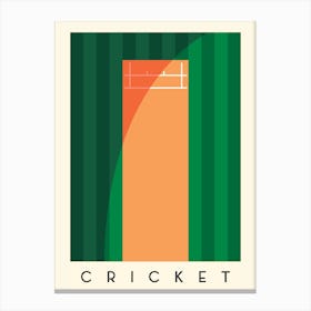 Cricket Minimalist Illustration Canvas Print