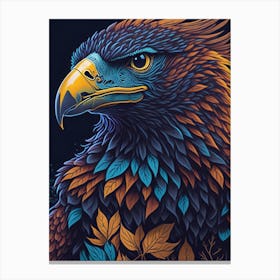 Leonardo Diffusion Cool And Colorful Detailed Image Of An Eagl 2 Canvas Print