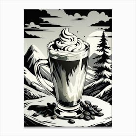 Latte Art Canvas Print