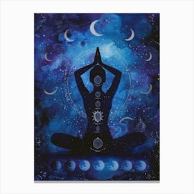 Yogi In Yoga Pose Canvas Print