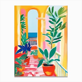 Mediterranean balcony Canvas Print