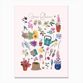 Grow Flowers Canvas Print