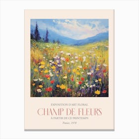 Champ De Fleurs, Floral Art Exhibition 45 Canvas Print