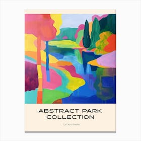 Abstract Park Collection Poster Ditan Park Beijing 3 Canvas Print