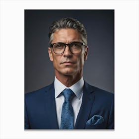 Portrait Of A Businessman Canvas Print