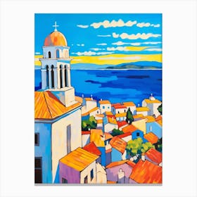 Zadar Croatia 1 Fauvist Painting Canvas Print