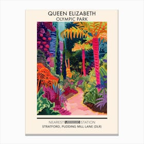 Queen Elizabeth Olympic Park London Parks Garden 3 Canvas Print