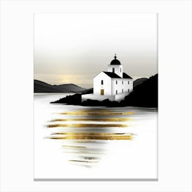 Church On The Island Canvas Print