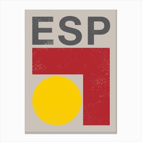 Spain Flag Canvas Print