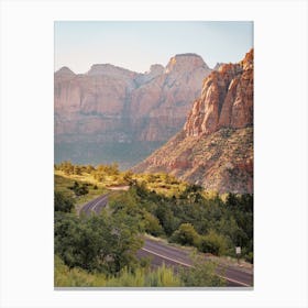 Red Rock Desert Road Canvas Print