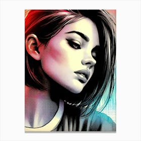 Portrait Of A Girl Canvas Print