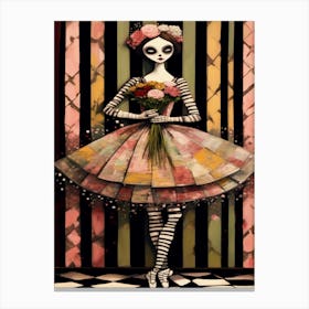 Day Of The Dead Doll 3 Canvas Print