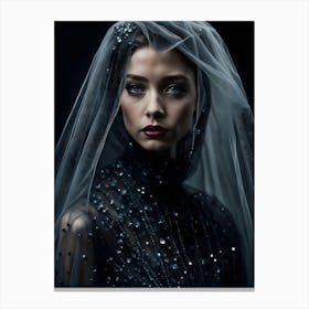 Woman In A Veil Canvas Print