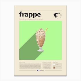 Frappe Canvas Print