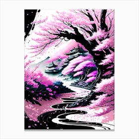 Sakura Blossom Painting 5 Canvas Print