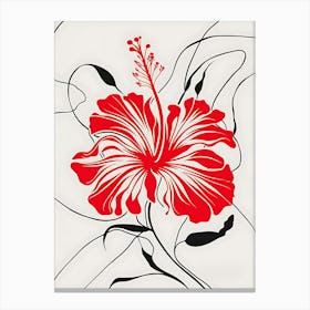 Hibiscus Flower 18 Canvas Print